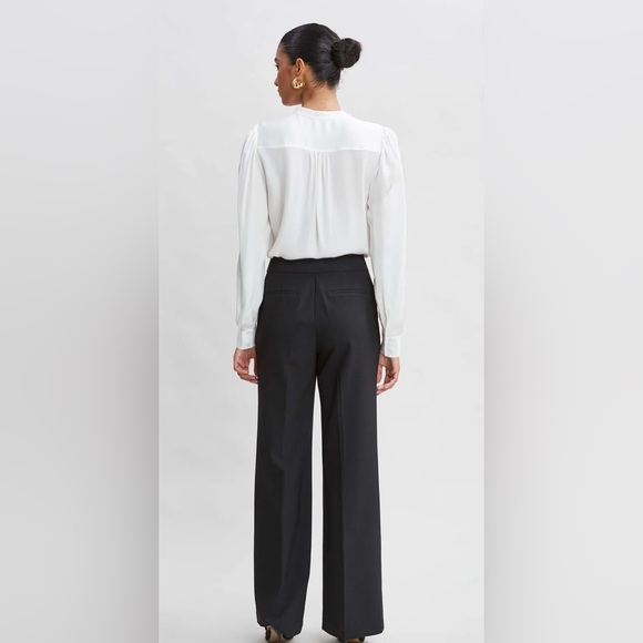 NEW ELIE TAHARI WIDE LEG PANT BLACK WOMEN - Picture 3 of 15
